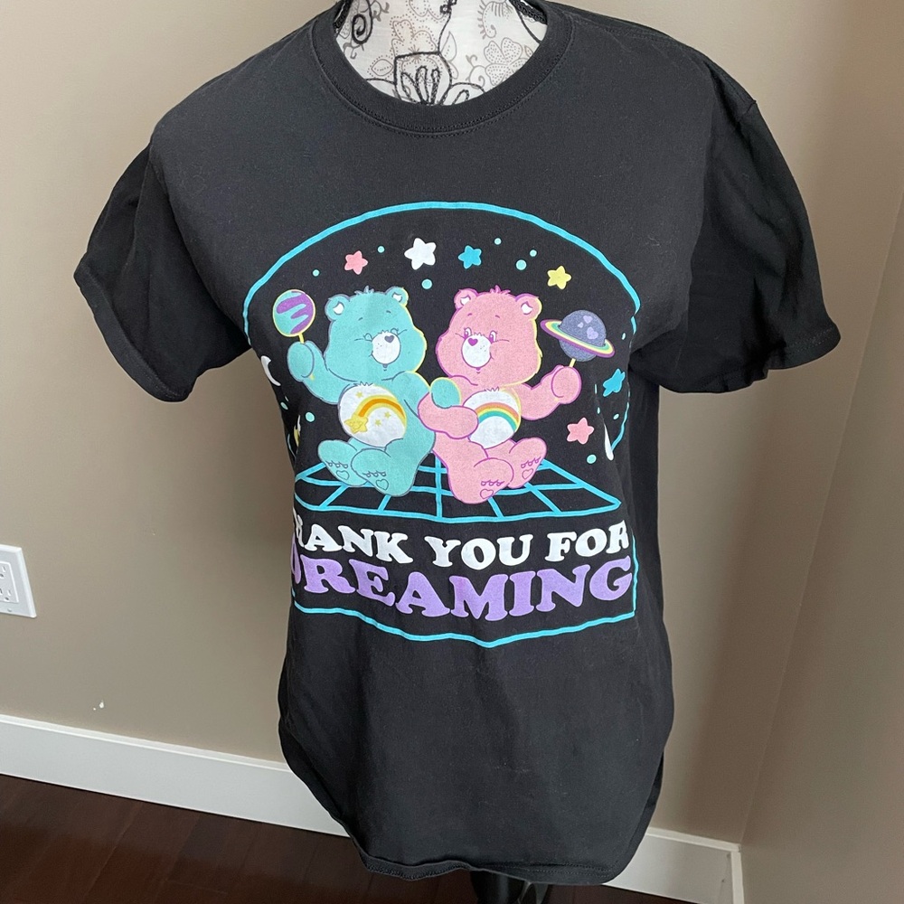 Care Bears black graphic tee